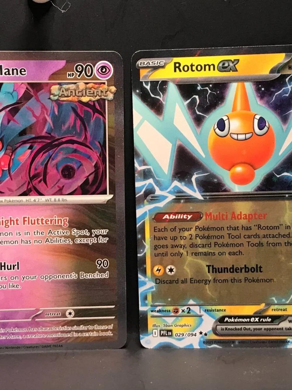 Pokémon Flutter Mane (Cosmos REVE-Holo)  & 078/162 Rotom ex 029/094 Phantasmal
